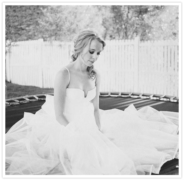 trampoline wedding photos