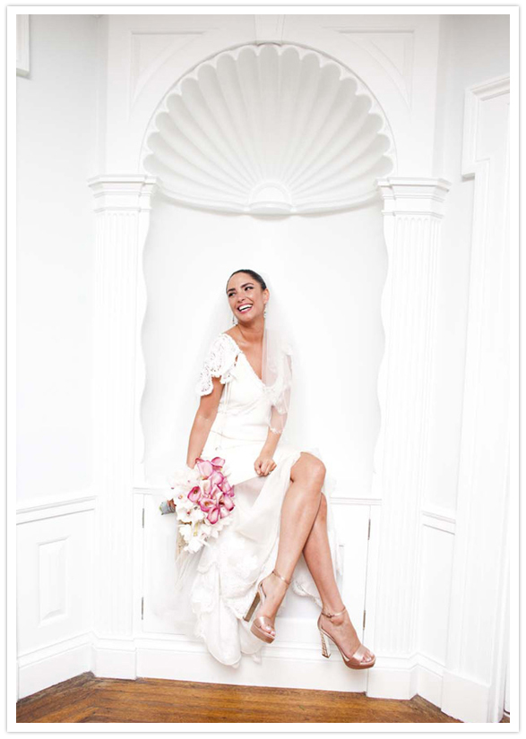 allison simone wedding dress and miu miu shoes