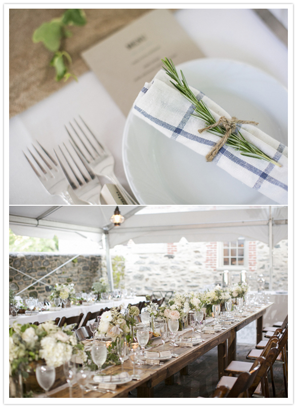 rustic wedding reception