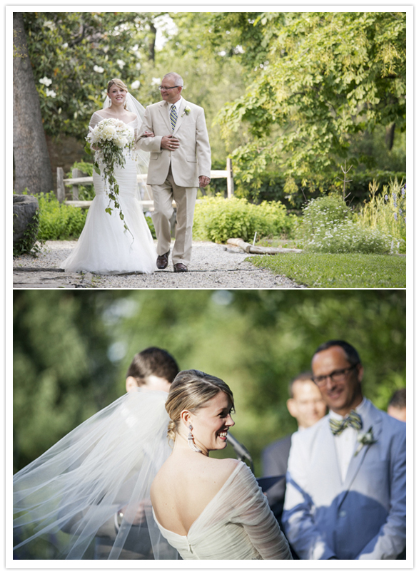 outdoor botanical wedding ceremony