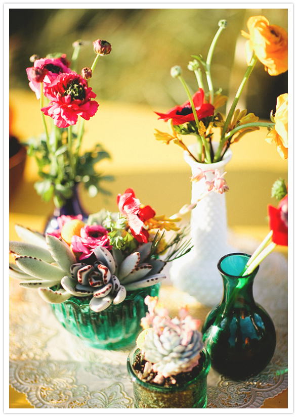 colorful wild flower arrangements