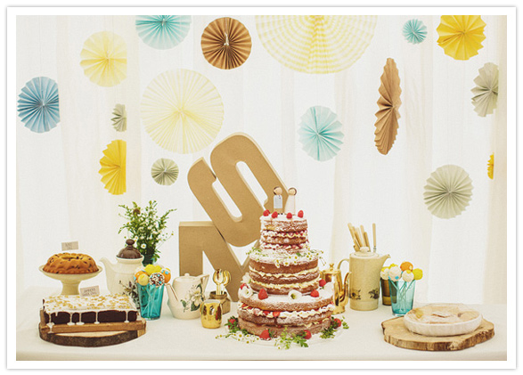 colorful dessert table