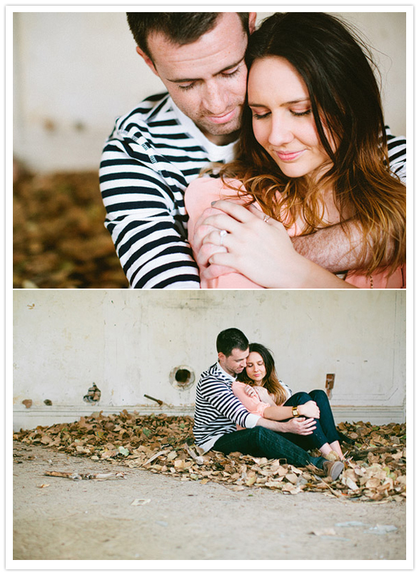 rustic country home engagement session