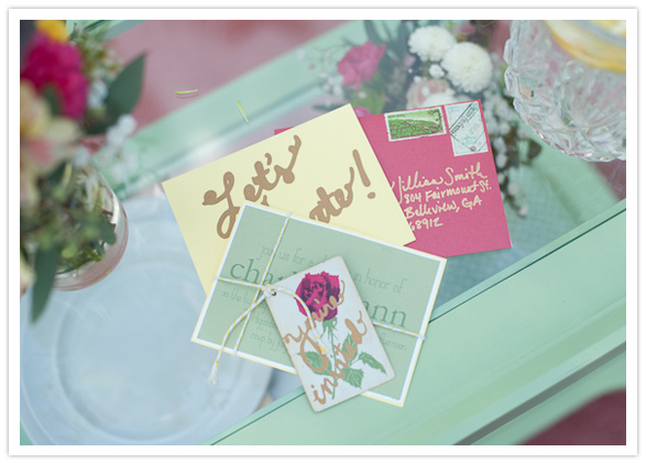 floral-themed bridal shower invites