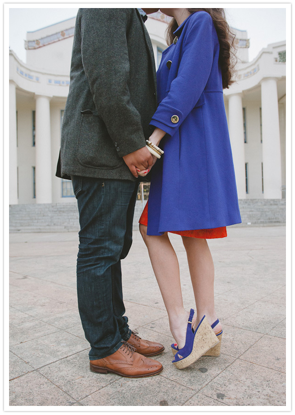 blue wedges from Target