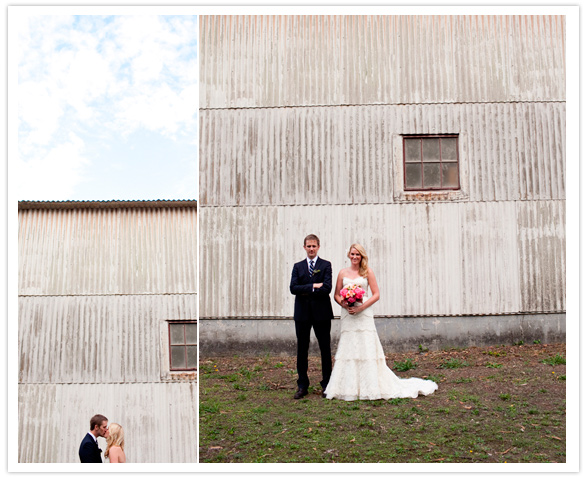 outdoor barn wedding portraits