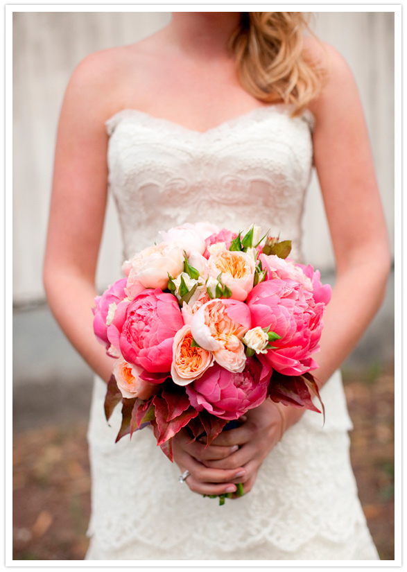 pink and blush peony bouquet