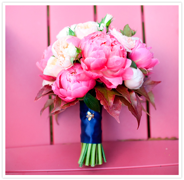 pink & blush peony bridal bouquet