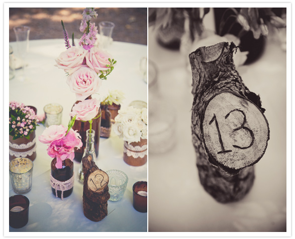 wood carved table numbers