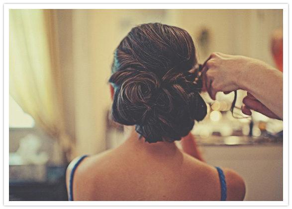 curled wedding up-do