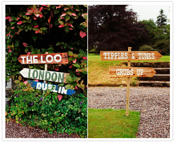 painted wooden signs