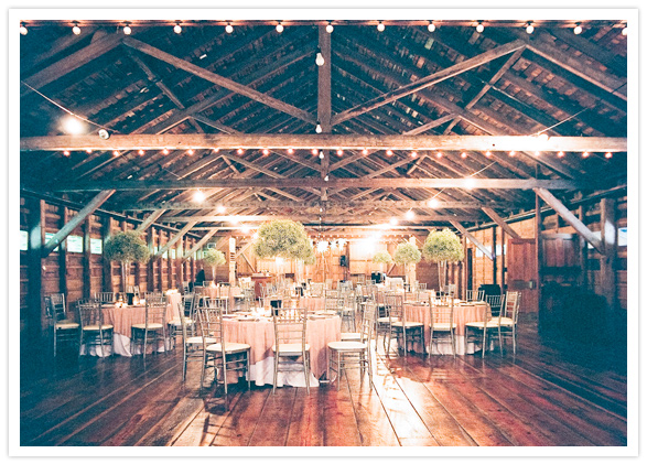 barn wedding reception