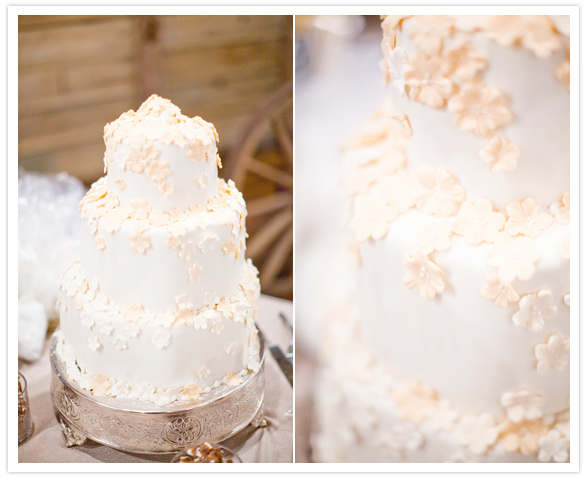 white and yellow floral cake