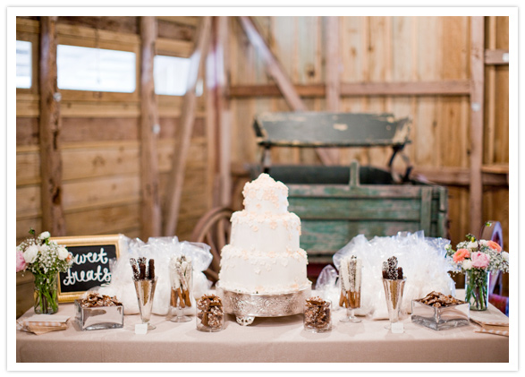 rustic sweets table