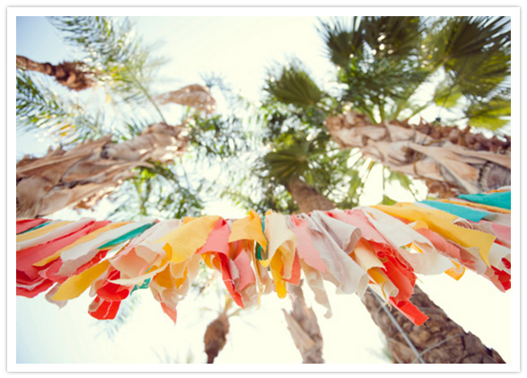 colorful DIY fabric bunting