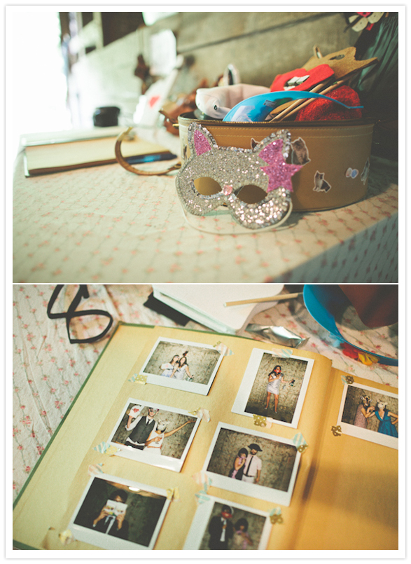 photo booth masks and album