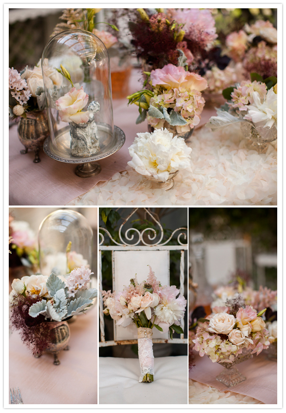 pastel floral arrangements