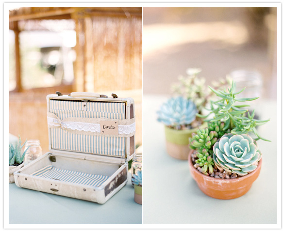 bride and groom message luggage