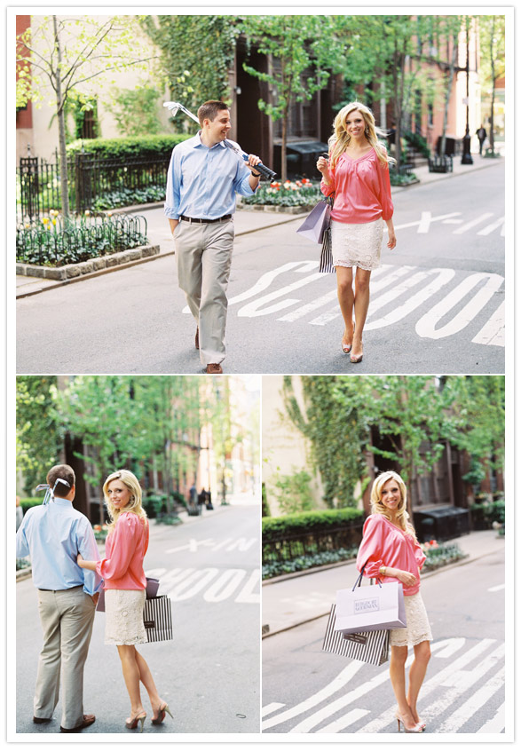 new york streets engagement shoot