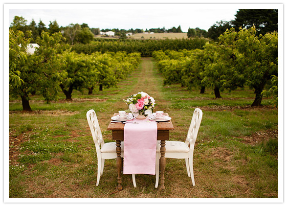 orchard wedding tablescape