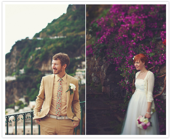 cliff-side wedding in Positano, Italy