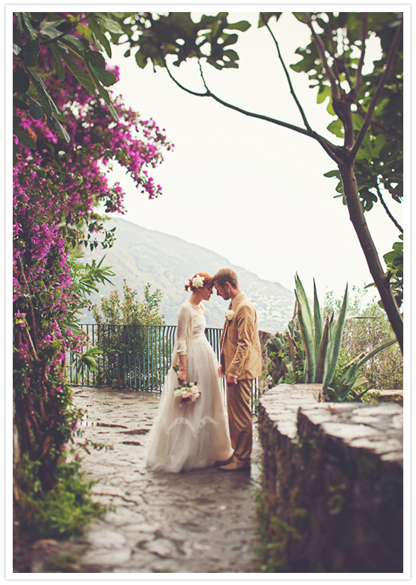 cliff-side wedding portraits