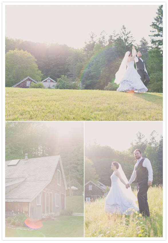 romantic outdoor barn wedding portraits