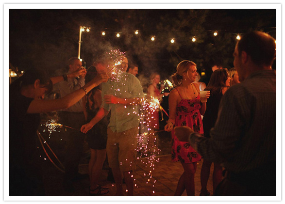 sparklers and twinkle lights