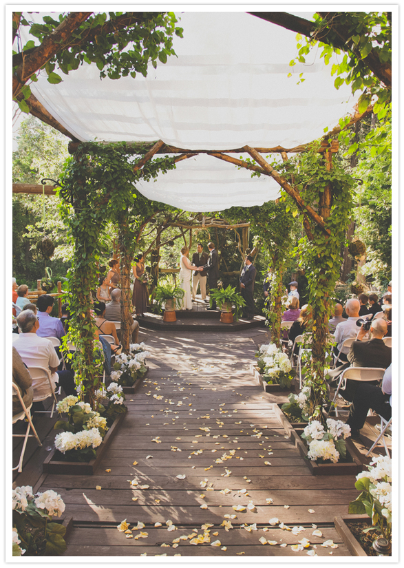 tented garden wedding