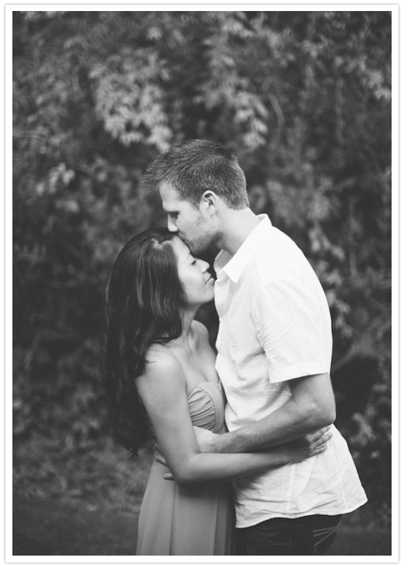 romantic engagement session