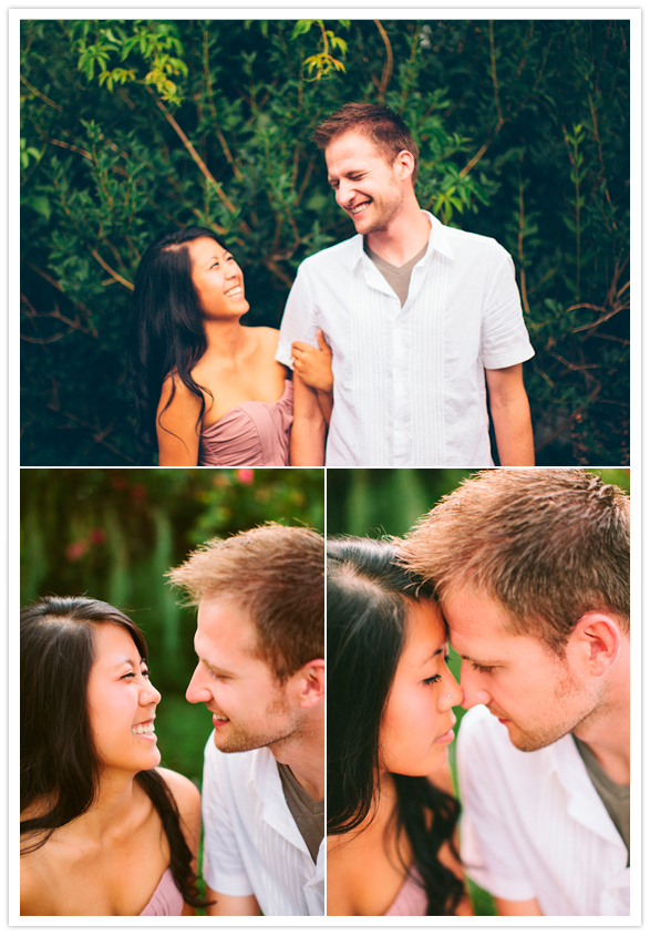 romantic outdoor engagement session