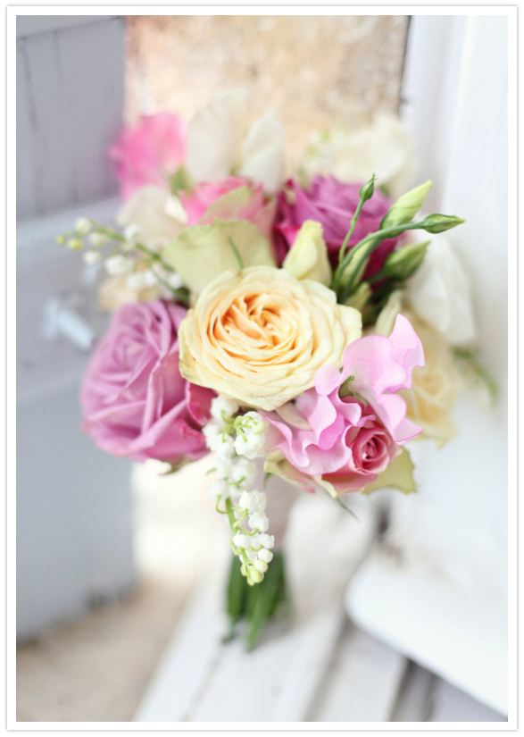 pastel rose bouquet