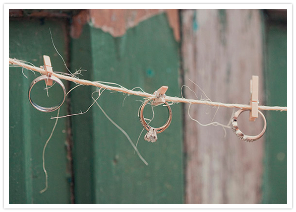 wedding ring garland