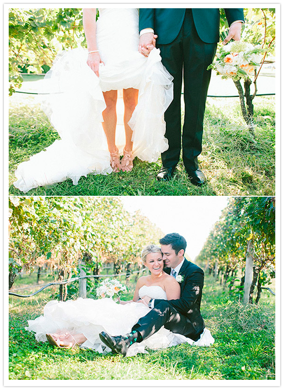 vineyard wedding portraits