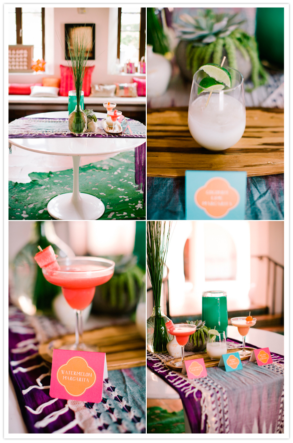 custom cocktails and decorative glass tags