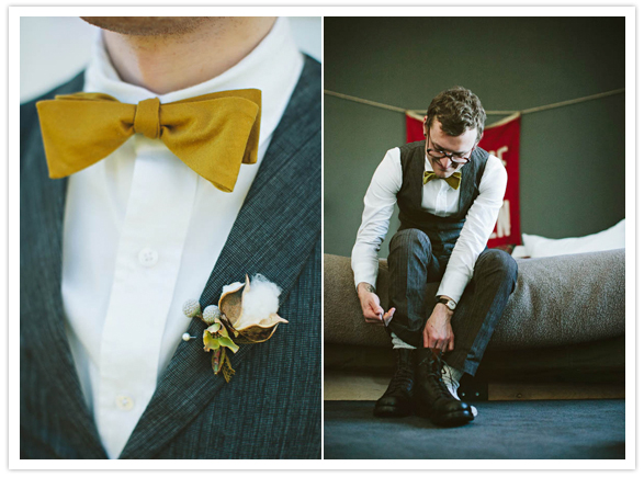 Custom design vest, bow tie and pants by Adam Arnold