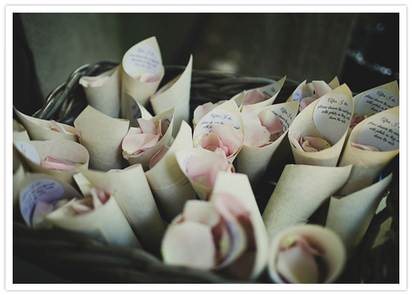 rose petal paper holders