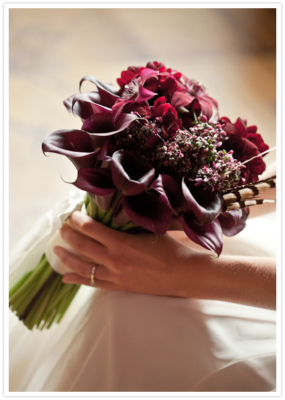 mauve wedding bouquet