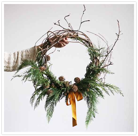 birds nest wreath