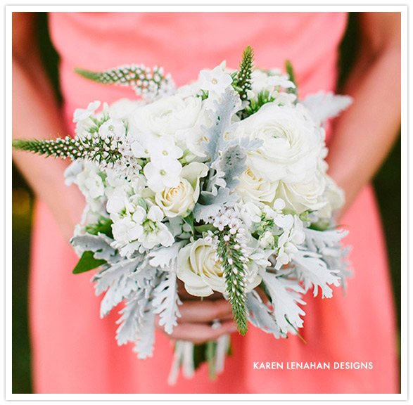 white rose and ranunculus bouquet
