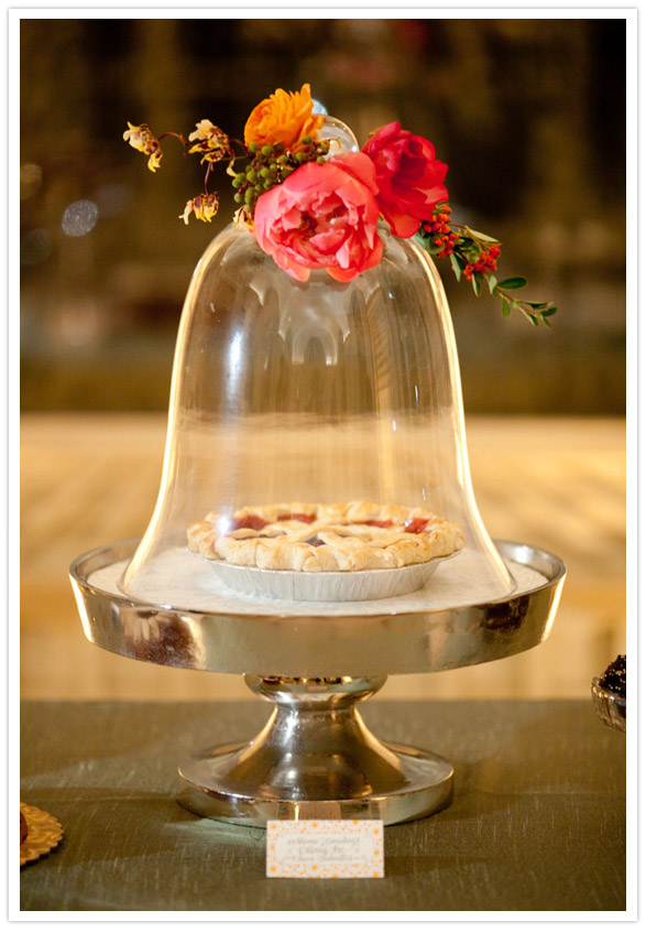 pie as wedding cake