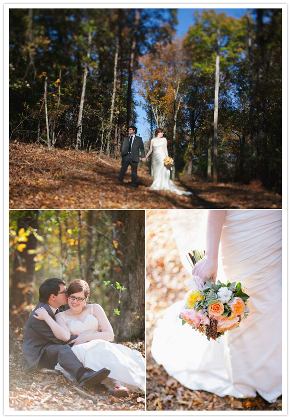 Alabama forest wedding portraits