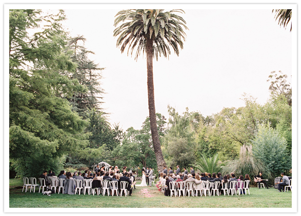 Bay Area outdoor wedding ceremony