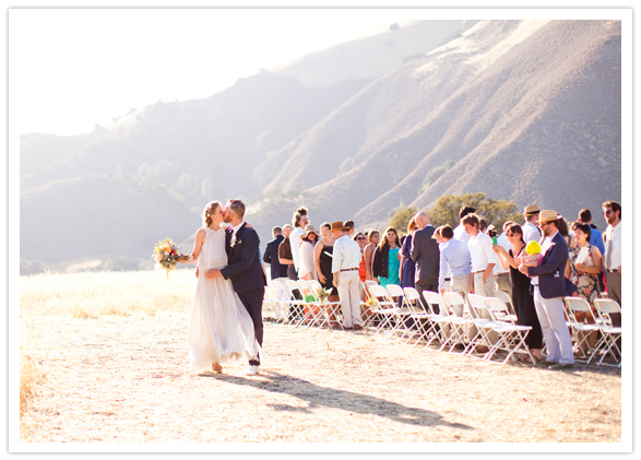 Santa Ynez mountain wedding ceremony