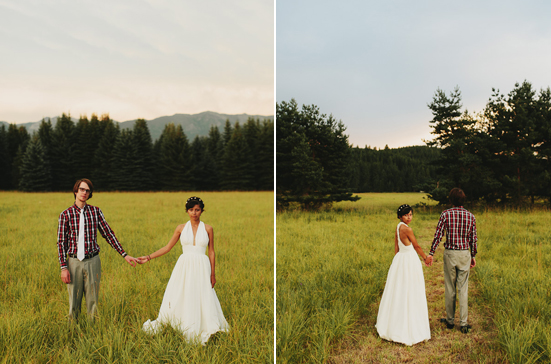 Montana prairie wedding portraits