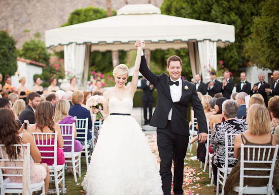 outdoor Palm Springs wedding ceremony