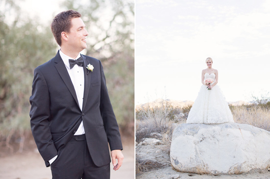Palm Springs outdoor wedding portraits