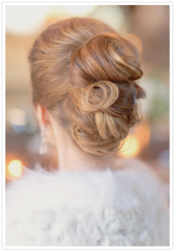 classic chignon wedding hair
