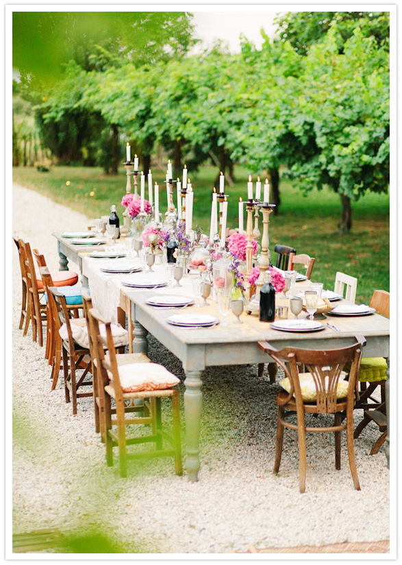 outdoor vineyard dining