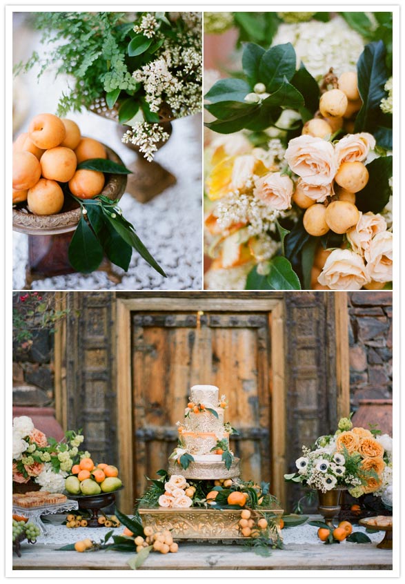 citrus wedding inspiration 